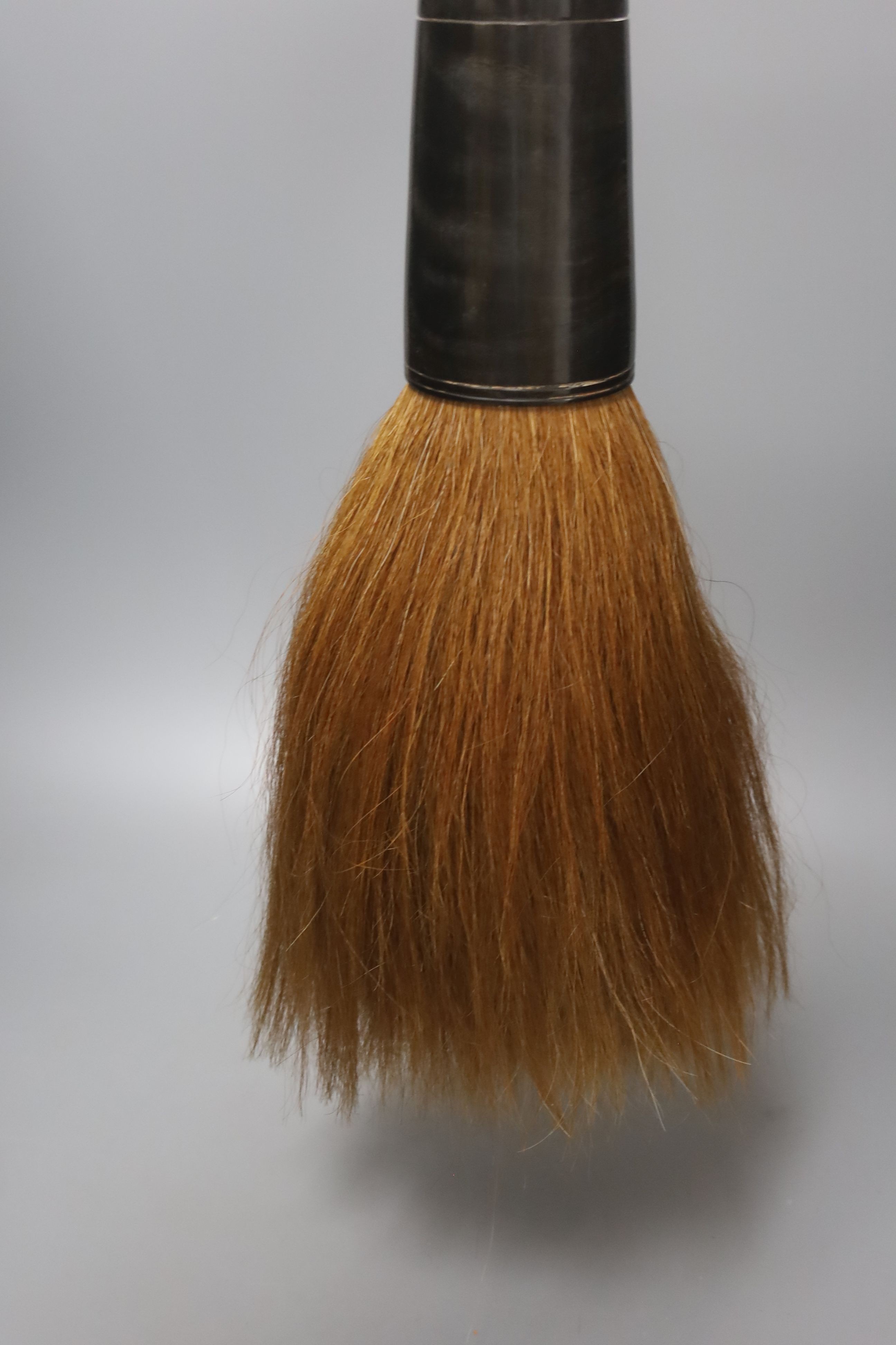 A massive Chinese horn handled painting brush 73cm excl brush end